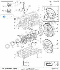 Opel Astra J Piston Segman 170HP GOETZE 625060