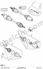 Opel Meriva A Sağ Aks Komple (Z16SE Z16XE) BSG 374510
