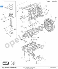 Opel Astra J Piston Segman Std 69.60MM Start Stop Sistem 1.3 CDTI (A13DTE)
