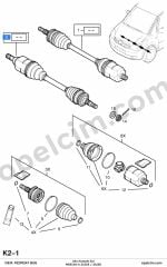 Opel Meriva A Sol Aks Komple (Z16SE Z16XE) BSG 374511