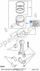 Opel Corsa C Piston Segman Std 79.00MM 1.7 CDTI (Y17DT)