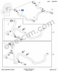 Opel Mokka Kalorifer Giriş Hortumu 1.4 Turbo (A14NET) YILPAR 13484284