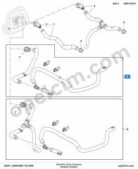 Opel Mokka Kalorifer Çıkış Hortumu 1.4 Turbo (A14NET) YILPAR 13484289