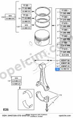 Opel Corsa C Piston Segman Std 77.60MM (Z14XE)