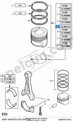 Opel Astra G Piston Segman Std 72.50MM (X12XE Z12XE)