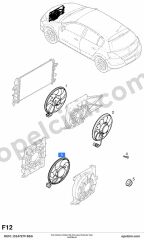 Opel Zafira B Fan Motoru Klima Tek Pervane Bilumum Motorlar Için BSG 1341378