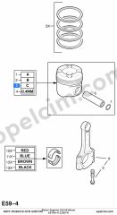 Opel Astra H Piston Segman Std 69.60MM 90BG 1.3 CDTI (Z13DTH)
