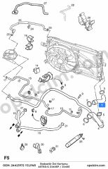Opel Astra G Radyatör Üst Hortumu 1.4 Ecotec (Z14XEP Z14XE) YILPAR 1337579