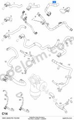 Opel Vectra C Kalorifer Çıkış Hortumu 1.6 Ecotec (Z16XEP Z18XER) YILPAR 6818605