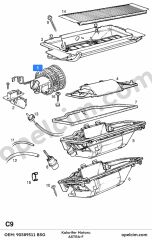 Opel Astra F Kalorifer Motoru BSG 1845057