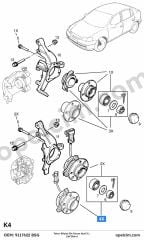 Opel Zafira A Teker Bilyası Ön Porya Absli 5 Bijon BSG 1603211