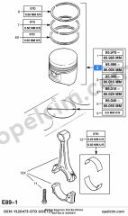 Opel Astra G Piston Segman Std 86.00MM (X20XEV)