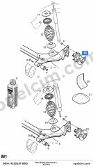 Opel Astra G Teker Bilyası Arka Porya Abs Hariç BSG 1604004