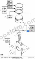 Opel Astra F Piston Segman Std 79.00MM