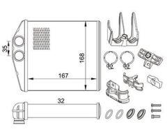 Opel Corsa C Kalorifer Petegi BSG 1618222