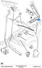 Opel Vectra A Sağ Kaput Menteşesi BSG 1160432