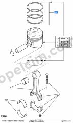 Opel Astra G Segman Std 79.50MM 2×1.5×3 1.7 CDTI (X17DT Y17DT)