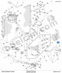 Opel Captiva Termostat Hortumu (C140) YILPAR 25192149