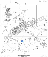 Opel Antara Eksoz Kelebek Soğutucu Hortumu (C140) YILPAR 25192166