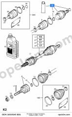 Opel Corsa C Aks Kafası İç Üçgen Tip Montaj Ürün 1.3 CDTI (Z13DT) BSG 374446 374027