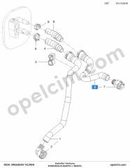Opel Insignia B Kalorifer Hortumu 1.6 CDTI (B16DTH B16DTL) YILPAR 39060540