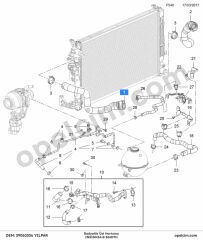 Opel Insignia B Radyatör Üst Hortumu 1.6 CDTI (B16DTH) YILPAR 39060556