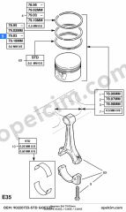 Opel Corsa B Segman Std 79.00MM 1.2×1.5×3