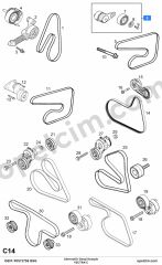 Opel Vectra C Alternatör Gergi Komple BSG 1340555
