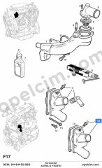 Opel Astra G Termostat 2.0 CDTI (Y20DTH) BSG 1338433
