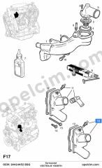 Opel Vectra B Termostat 2.0 CDTI (Y20DTH) BSG 1338433