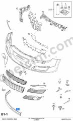 Opel Astra H Ön Tampon Uzatmasi Sol BSG 1400414