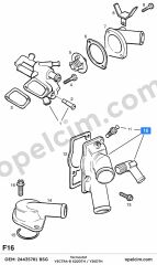 Opel Vectra B Termostat 2.0 CDTI (X20DTH Y20DTH) BSG 1338009