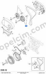 Opel Astra J Eksantrik Dişlisi Egzoz Vanus Dişlisi 1.6 Ecotec (A16XER) INA 5636631 55567048