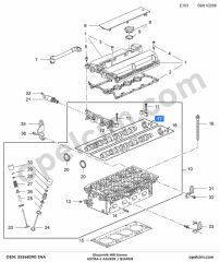 Opel Astra J Eksantrik Mili Emme 1.6 Ecotec (A16XER B16XER) INA 55568390 636113