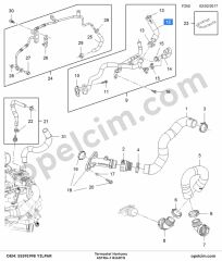 Opel Astra J Termostat Hortumu 1.6 CDTI (B16DTH) YILPAR 1338399