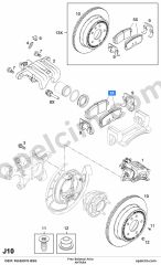 Opel Antara Arka Fren Balatası BSG 1605123 96626076
