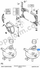 Opel Tigra A Radyatör Yedek Su Deposu BSG 1304231