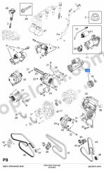 Opel Antara Alternatör Kasnagi INA 4805492 93743440