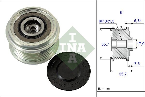 Opel Antara Alternatör Kasnagi INA 4805492 93743440