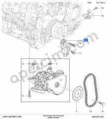 Opel Mokka Yağ Pompa Zinciri Ve Gergisi GM 646141 (B16DT)