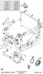 Opel Vectra A Devirdaim Hortumu YILPAR 1336812 1337463