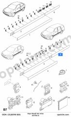 Opel Astra G Sol Kapı Bandi Arka BSG 172749