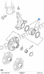Opel Meriva A Ön Teker Bilyası BSG 328980
