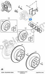 Opel Omega B Arka Fren Balatası BSG 1605005 1605924