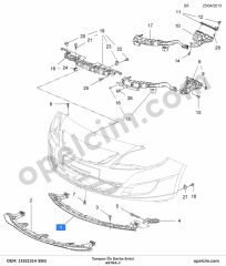 Opel Astra J Ön Tampon Darbe Emici BSG 1405084