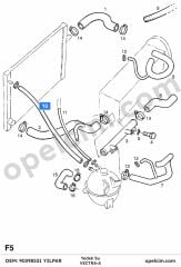 Opel Vectra A Yedek Su Depo Hortumu YILPAR 1337082