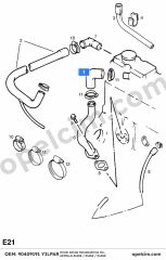 Opel Astra G Krank Gövde Havalandırma Hortumu (X14SZ X16SZ Z16SE) YILPAR 656234