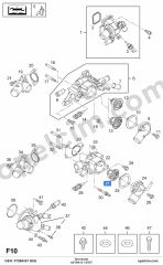 Opel Astra G Termostat A GM 1338276 1338724 1338005 1338075 1.7 CDTI (Y17DT)