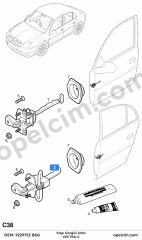 Opel Vectra C Arka Kapı Gergisi BSG 5160246