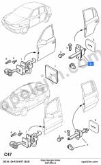 Opel Zafira A Arka Kapı Gergisi BSG 160243